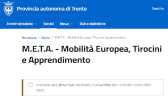 Tirocini all'estero classi quarte