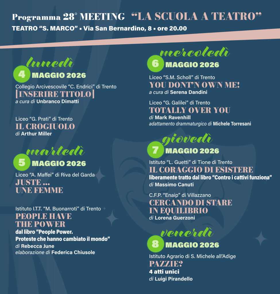 calendario locandina teatro