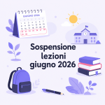Sospensione lezioni giugno 2026
