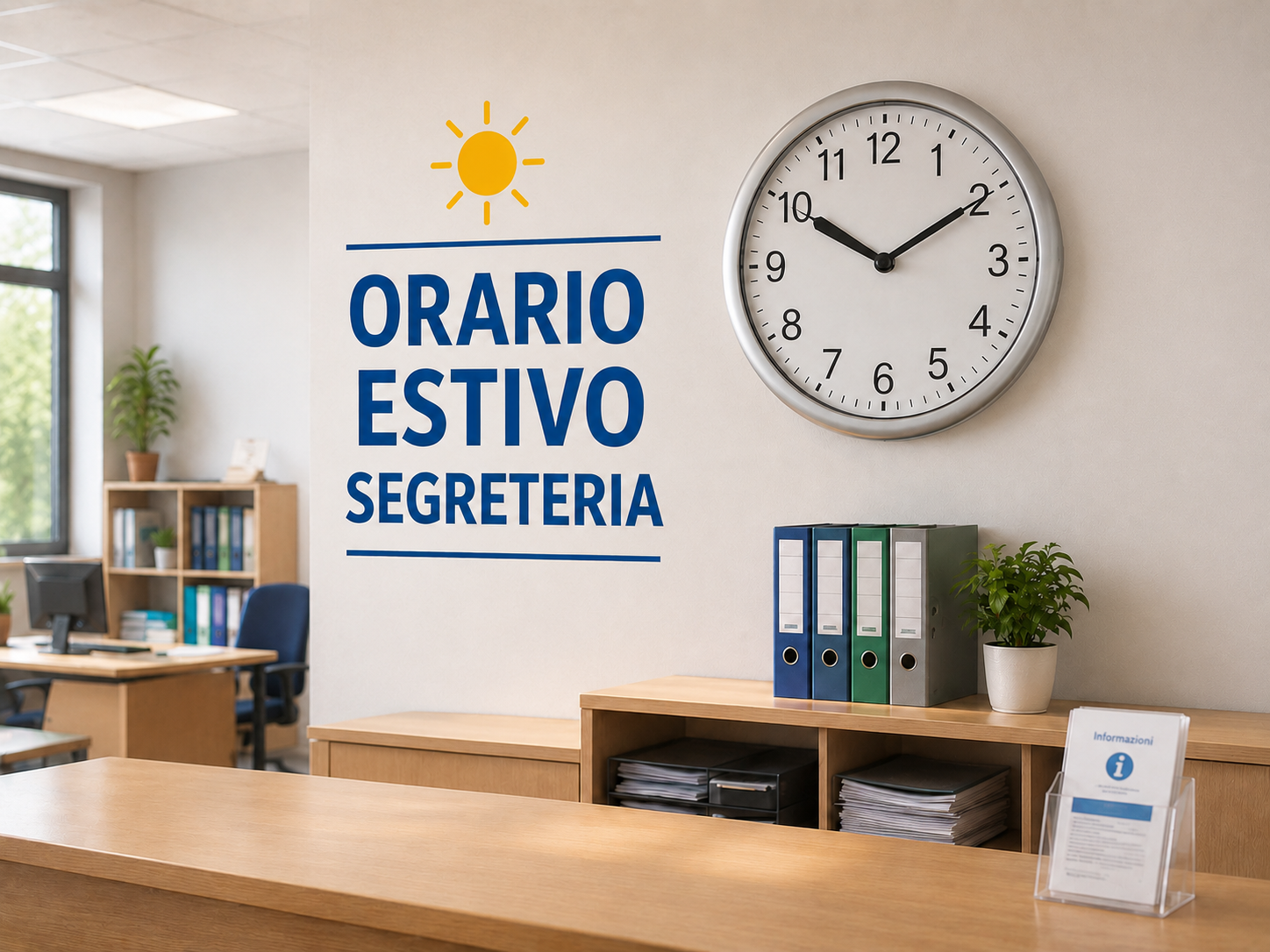 Orario segreteria estate 2026